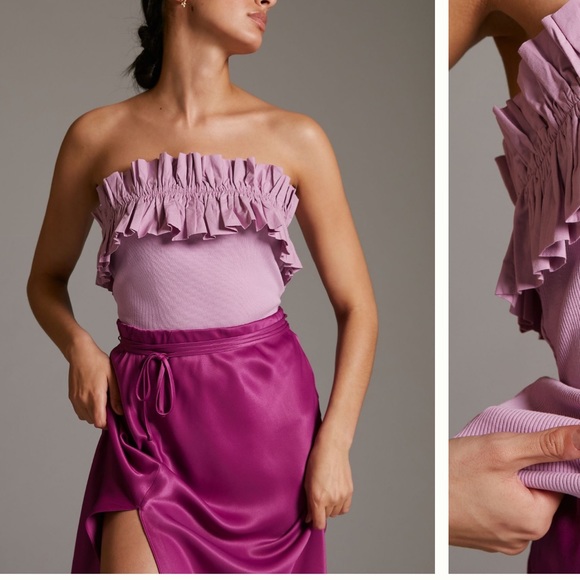 NEW! Anthro strapless top - Picture 2 of 5